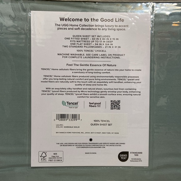 UGG LAUREL Queen Sheet Set - Picture 3 of 5